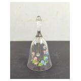 Vintage Lead Crystal Floral Bell