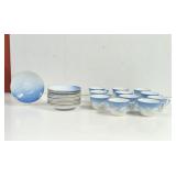 Vintage Bing & Grondahl Seagull 12 Saucers and 11