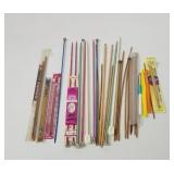 Knitting needles and crochet hooks