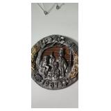1987 Michael Ricker pewter plate titled