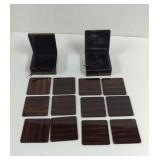Vintage NGA Shop Wooden Lacquer Vietnam Coasters