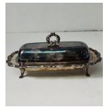 Wm A Rogers Silver plated covered butter dish