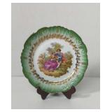 Vintage EVA Portugal Fraginard Gold Accents Plate