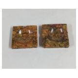 Genuine Alabaster Hand Carved ashtrays