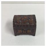 Mayan Motif Carved Wood box