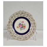 Vintage M&R China 22k gold trim plate