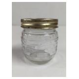 Longaberger Blue Ribbon Collection Glass Jar