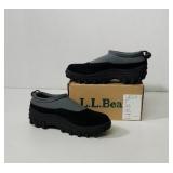 LL Bean Grey Suede Kids slip on shoes sz 2 new