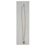 14k gold chain and pendant with Cubic Zerconia