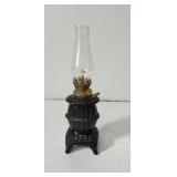 Vintage mini pot belly stove oil lamp