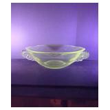 Vintage Fostoria UV 365 NM Reactive Glass Coronet