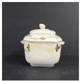 Vintage WG & Co Limoges Porcelain sugar bowl gold