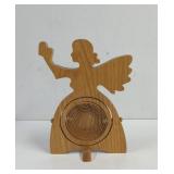 Hand Crafted Wood Angel bowl