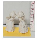 Vintage set of two Kissing Angels made in Japan