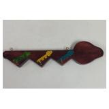 Costa Rica Souvenir Wall Key Hanger wood