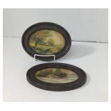 1924 Metal Frame Rural landscape prints one with