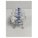 Vintage Original Arnart creation Japan Blue Onion