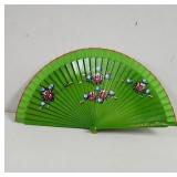 Spanish Hand fan wooden painted on both sides