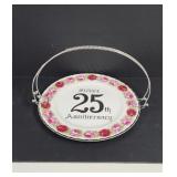 Norcrest China Anniversary cake plate with