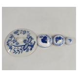 Vintage Arnart Creation Blue Onion Assorted Lids