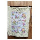Vintage Nursery Rhyme Quilt 38 x 30 handmade