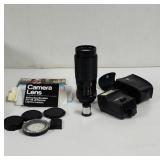 Cannon speedlite 188A flash/ JC Penny Lens