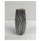 Black and white Swirl Ceramic Vase
