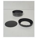 Nonstick 6 pack Mini Tart pans with removable