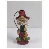 Decorative Old Man Bobblehead Fisherman Resin