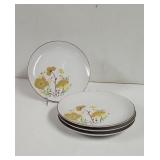 Vintage floral snack plates