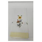 Vintage floral embroidery hand towel