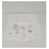 Vintage laced edged floral and butterfly