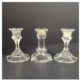 Vintage Lead Crystal Candle Stick Holders
