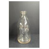 Vintage Indianapolis MBS Glass  Milk Bottle
