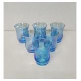 Vintage blue Opalesecent glasses