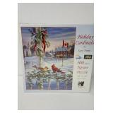 New 2008 Holiday cardinal 500 piece jigsaw puzzle