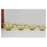 Vintage  Federal Glass  Golden Glow Amber yellow