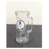 Vintage Fisher Patriots Glass Beer Mug