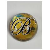 Decorative B Monogram Paperweight