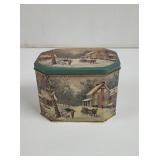 Vintage Winter Wonders Biscuit Tin