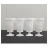 Vintage Anchor Hocking Milk Glass Grape and