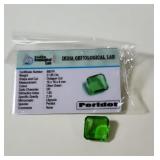 Peridot Gemstone with Certificate