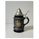 Original King Austria Beer Stein Pewter Lid 22kt