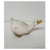 Vintage hand crafted concrete garden duck