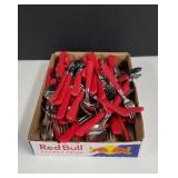 Stainless steel red handle cutlery set