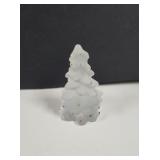 Frosted glass Christmas tree