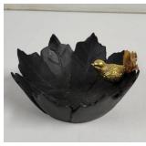 Decorative Bird On Leaves bowl