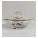 Vintage The Wellsville Co. pink Roses Covered