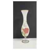 Frosted Satin Rose bud vase