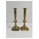 Vintage Brass Tall Candlestick Holders